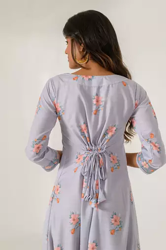 Slate Grey Dhoti Jumpsuit