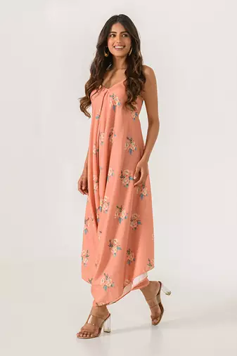 Scarlet Orange Palazzo Jumpsuit