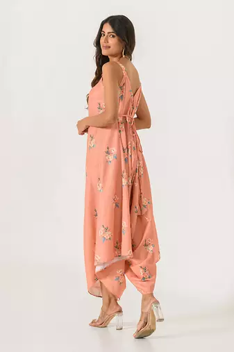 Scarlet Orange Palazzo Jumpsuit