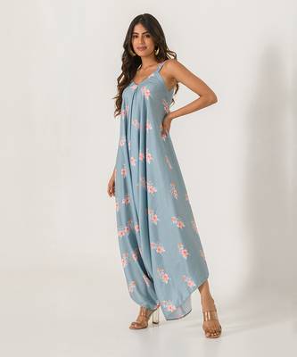 Aqua Blue Palazzo Jumpsuit 3
