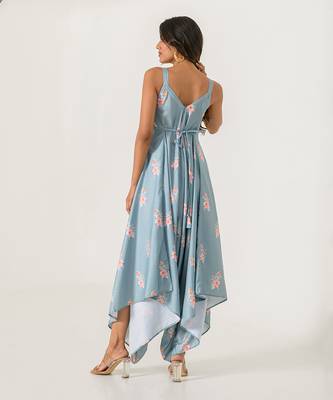 Aqua Blue Palazzo Jumpsuit 4