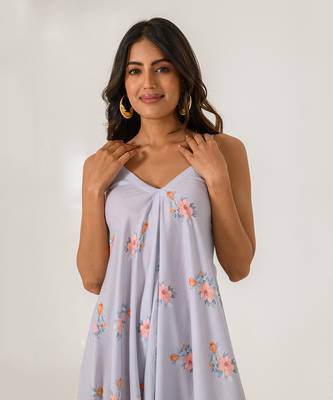 Slate Grey Palazzo Jumpsuit 6