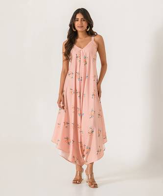 Scarlet Orange Striped Palazzo Jumpsuit 1
