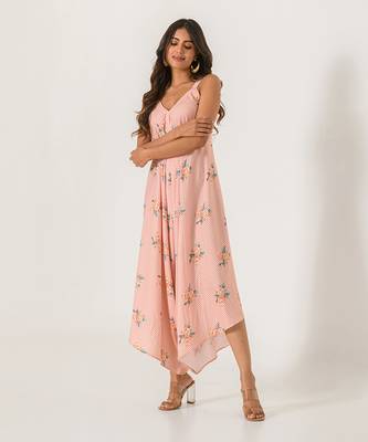 Scarlet Orange Striped Palazzo Jumpsuit 2