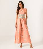 Scarlet Orange Embellished Jumpsuit