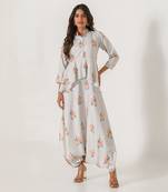 Pista Green Peplum Dhoti Jumpsuit