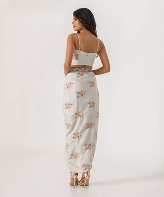 Pista Green Bralette & Lungi Set 2