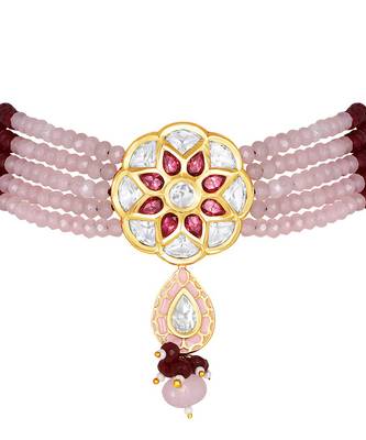 Blush Pink Necklace Set 4