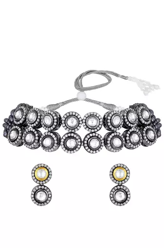Silver & Gold Necklace Set