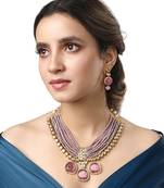 Onion Pink Necklace Set