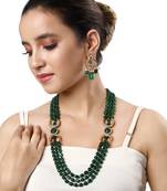 Dark Green Necklace Set