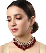 Maroon Necklace Set