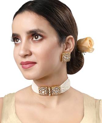 Oxidised Gold Necklace Set 1