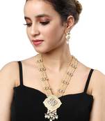 Cremish Yellow Necklace Set