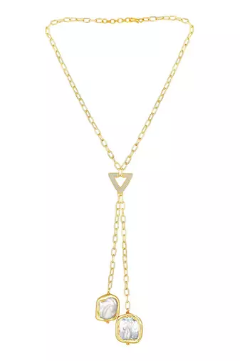 Micro Gold Finish Kundan Polki Necklace