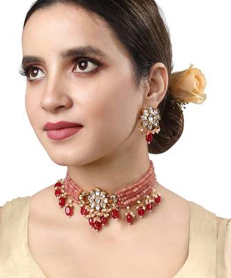 Peach & Cherry Necklace Set 1