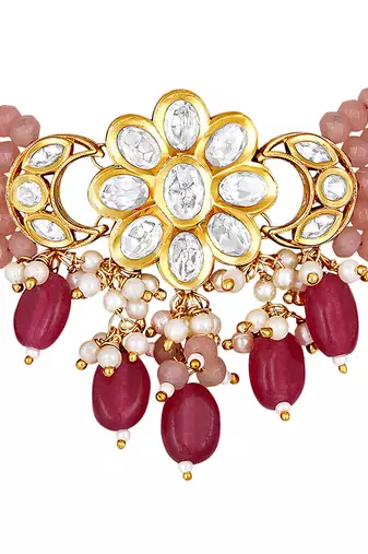 Peach & Cherry Necklace Set