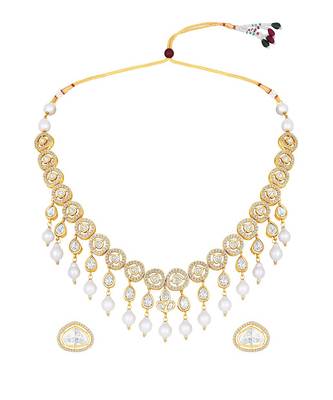 Pearly White Necklace Set 2