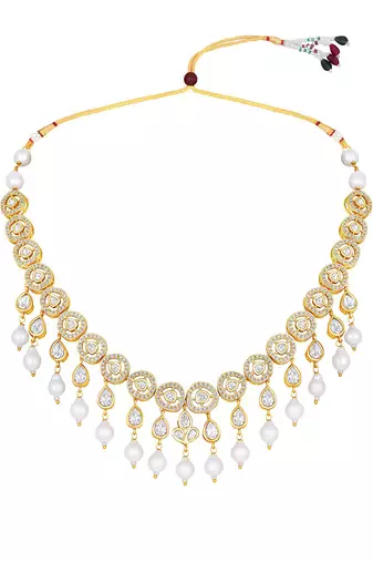 Pearly White Necklace Set