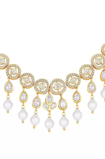 Pearly White Necklace Set