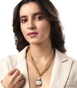 Gold & Creme Necklace