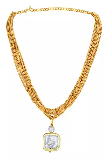 Gold & Creme Necklace