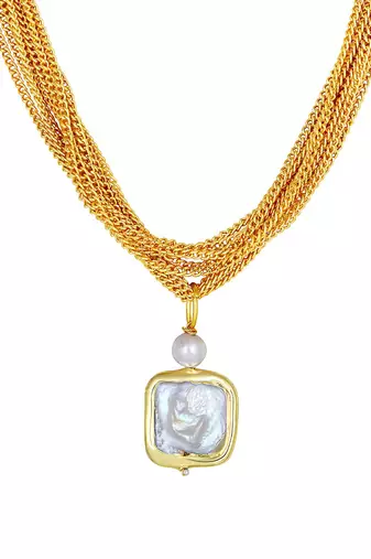 Gold & Creme Necklace