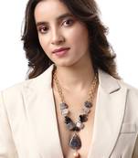 Shaded Black Grey White Necklace