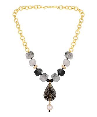 Shaded Black Grey White Necklace 2