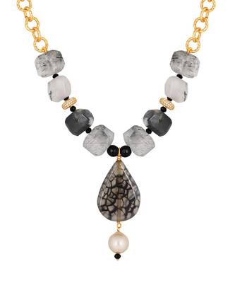 Shaded Black Grey White Necklace 3