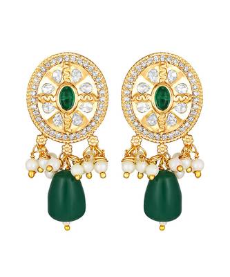 Gold & Dark Green Necklace Set 5