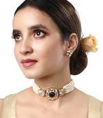 Green & Creme Necklace Set