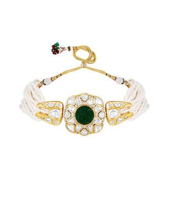 Green & Creme Necklace Set 3