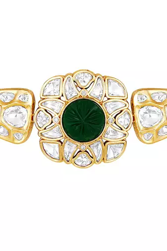 Green & Creme Necklace Set