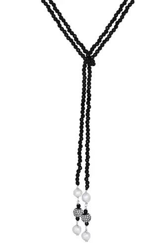 Black & Creme Necklace