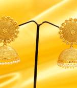 Fine Gold Look Pearl Jhumka'S