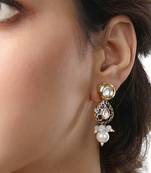 Blue & Pearly White Earrings