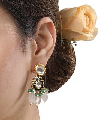 Green Gold Earrings 1