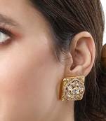 Oxidised Gold Earrings