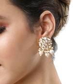 Gold & Creme Earrings