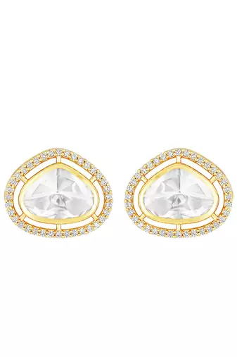 Gold Kundan Earrings