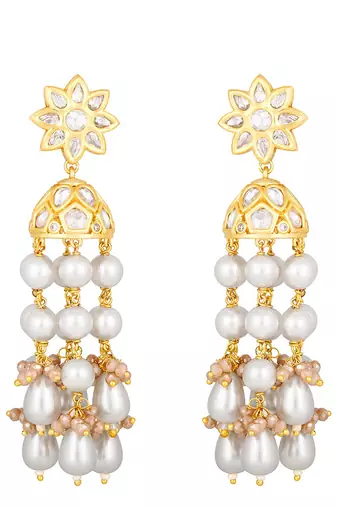 Pearly White Earrings