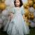 Pastel Blue Pearl Waves Gown