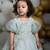 Pastel Blue Pearl Waves Gown