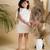 Ivory Blooming Feather Dress
