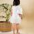 Ivory Blooming Feather Dress