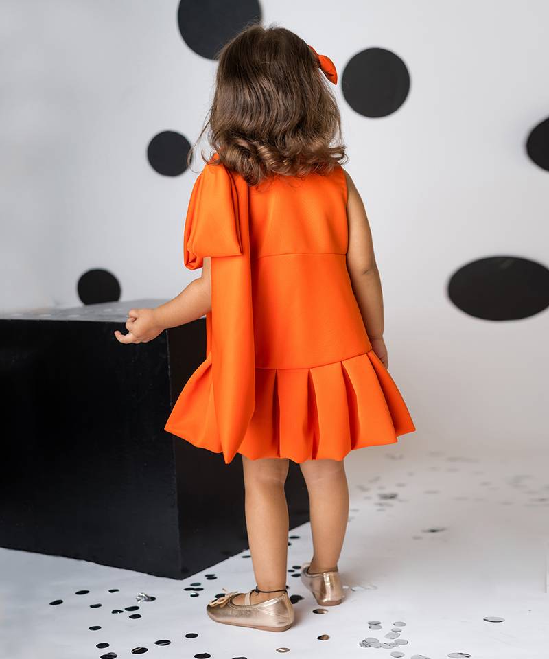 open lace back dress Girls Long Sleeve Baby Rib Cotton Dress