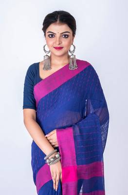 Bengal handlooom cotton linen saree 2