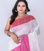 Bengal handloom mirror work saree