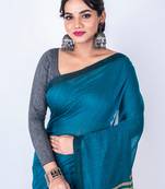 Bengal jute handloom saree